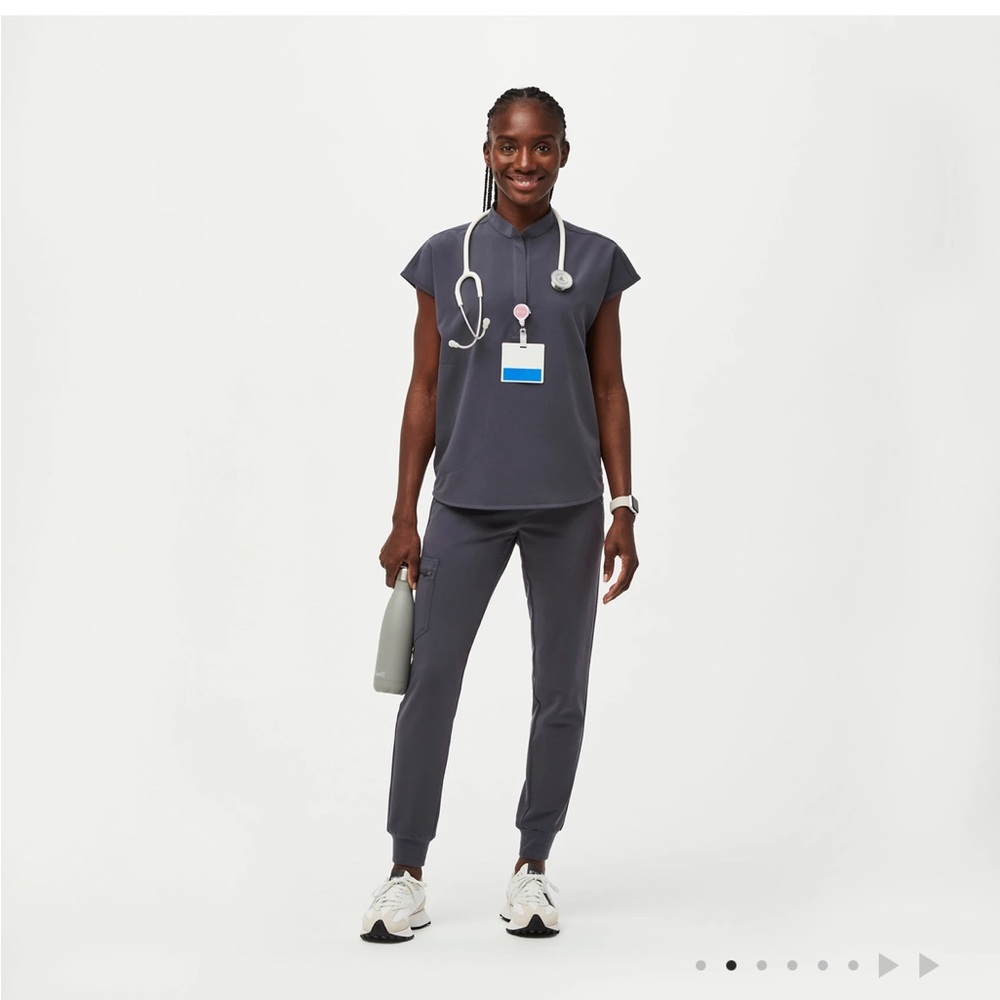 Figs scrub set, figs charcoal grey scrubs  Zamora High waisted , Rafaela scrubs